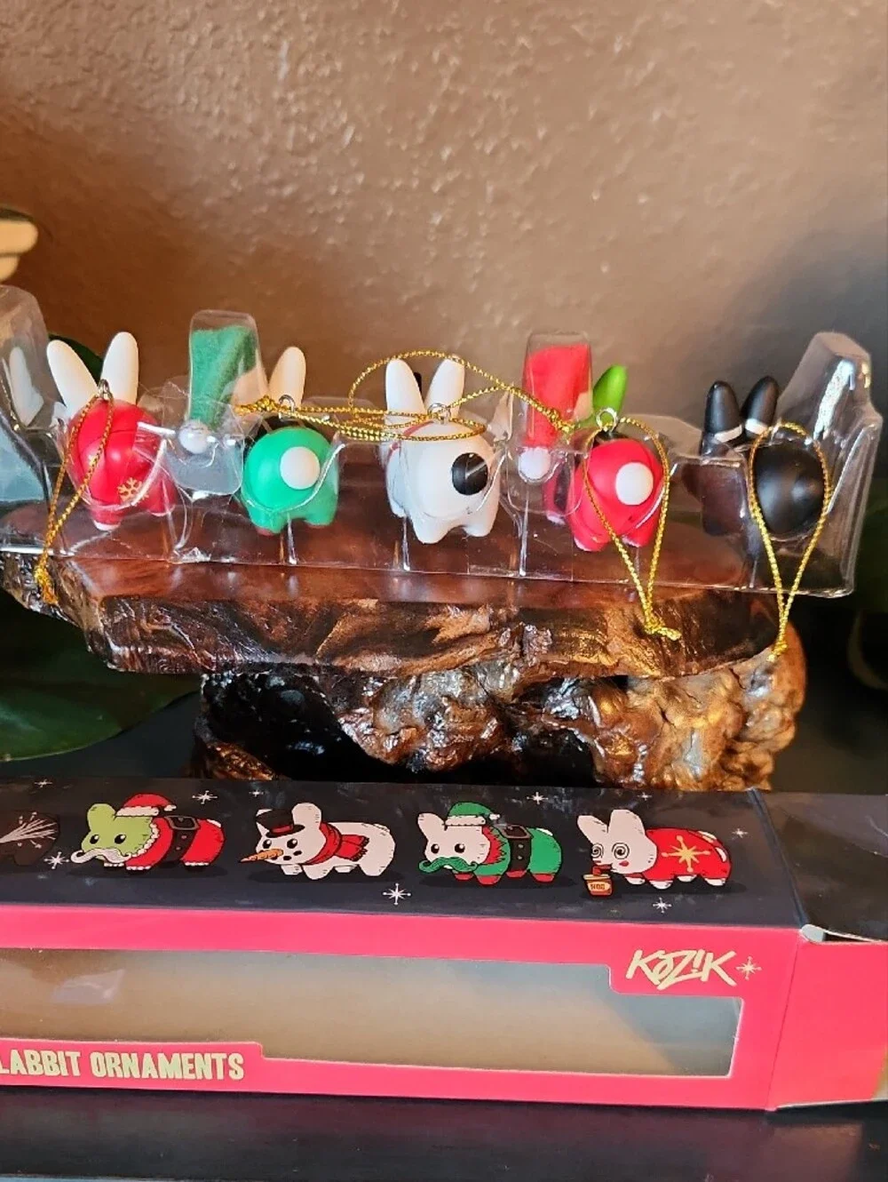 Kidrobot Happy Labbit Holiday Ornament Set - New Open Box